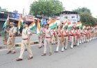 आज जिला पुलिस बल छिंदवाड़ा द्वारा निकाली गई तिरंगा यात्रा
