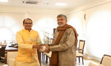 Madhya Pradesh: नोबेल पुरस्कार सम्मानित कैलाश सत्यार्थी ने  मुख्यमंत्री शिवराज सिंह चौहान से  की मुलाक़ात