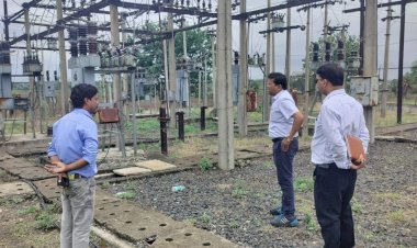 अधीक्षण अभियंता श्री शिववंशी द्वारा कुंडा वितरण केंद्र और उपकेंद्र का किया गया औचक