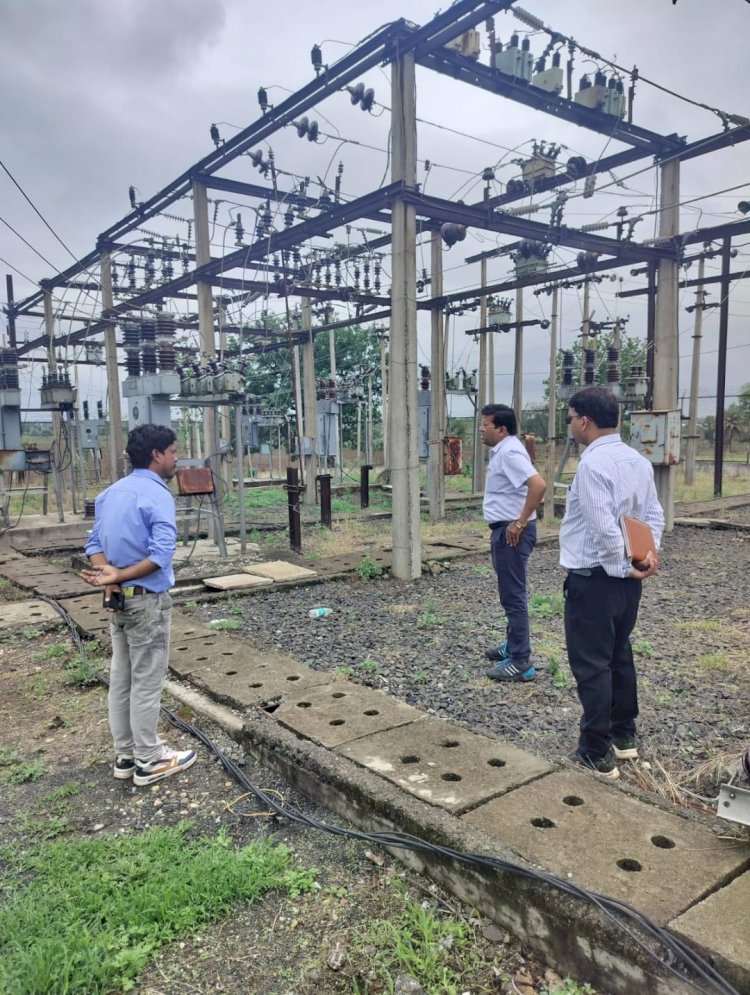 अधीक्षण अभियंता श्री शिववंशी द्वारा कुंडा वितरण केंद्र और उपकेंद्र का किया गया औचक