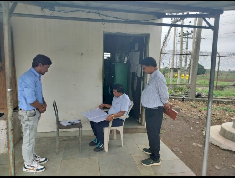 अधीक्षण अभियंता श्री शिववंशी द्वारा कुंडा वितरण केंद्र और उपकेंद्र का किया गया औचक